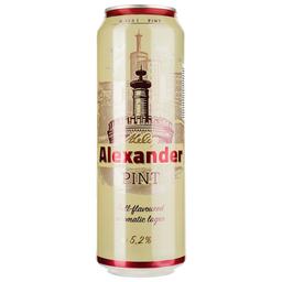 Пиво A. Le Coq Alexander, світле, фільтроване, 5,2%, з/б, 0,568 л