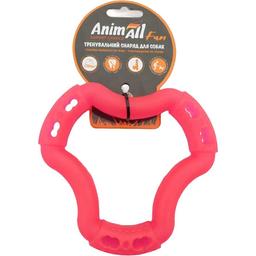 Игрушка для собак AnimAll Fun AGrizZzly Кольцо шестисторонное кораловая 15 см