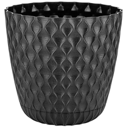 Горщик для квітів Alyaplastik Venus, 4.7 л, чорний (ALY-204black)