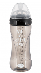Бутылочка для кормления Nuvita Mimic Cool, антиколиковая, 330 мл, черный (NV6052BLACK)