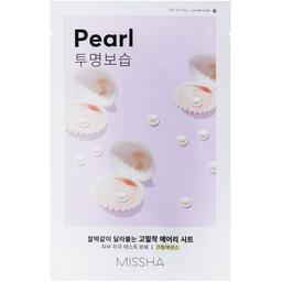 Тканинна маска Missha Airy Fit Sheet Mask Pearl, з екстрактом перлів, 19 г