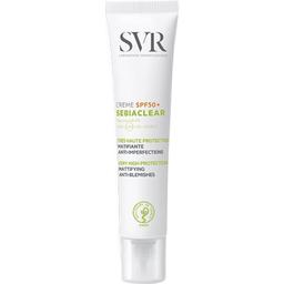 Сонцезахисний крем для обличчя SVR Sebiaclear Cream Матуючий SPF50+, 50 мл