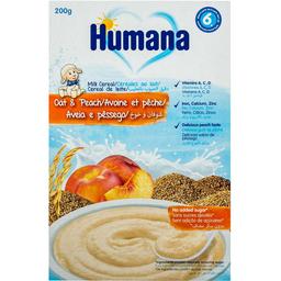 Каша молочна вівсяна Humana Milk Cereal Oat&Peach 200 г