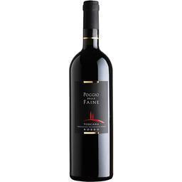 Вино Poggio delle Faine Toscana Rosso IGT, червоне, сухе, 0,75 л