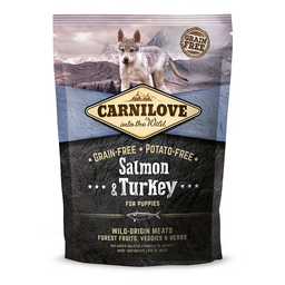 Сухой корм для щенков всех пород Carnilove Salmon & Turkey Puppy, с лососем и индейкой, 1,5 кг