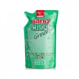 Универсальное средство для чистки стекол и различных поверхностей Sano Clear Green, запаска, 750 мл (990573)