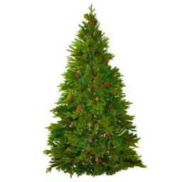 Різдвяна сосна 210 см із шишками зелена (675-012)
