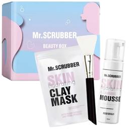 Подарунковий набір Mr.Scrubber Hydrating Daily Care: Маска для обличчя, 100 г + Мус для вмивання, 150 мл + Шпатель для масок