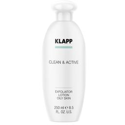 Эксфолиатор Klapp Clean & Active Exfoliator Oily Skin для жирной кожи лица, 250 мл