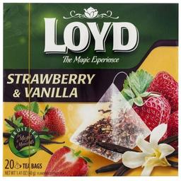 Чай фруктовый Loyd Strawberry&Vanilla, клубника и ваниль, 40 г