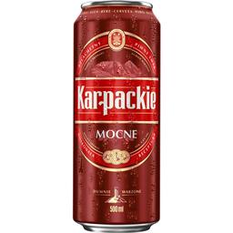 Пиво Karpackie Mocne світле 6.8% 0.5 л з/б