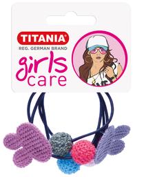 Набір резинок для волосся Titania Кролик і кульки, чорні, 2 шт. (8161 GIRL)