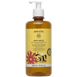 Дитячий засіб для миття волосся та тіла Apivita Mini Bees з календулою та медом, 500 мл