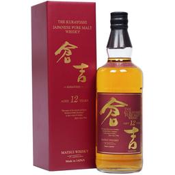 Виски The Kurayoshi 12 yo Japanese Pure Malt Whisky, в подарочной упаковке, 43%, 0,7 л