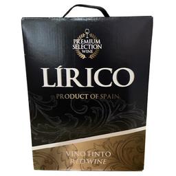 Вино Vincente Gandia Lirico Tinto, красное, сухое, 12,5%, 3 л