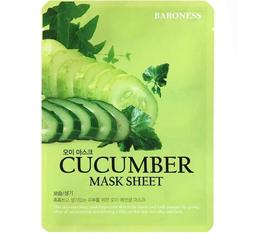 Тканевая маска для лица Baroness Cucumber Mask Sheet, с экстрактом огурца, 25 мл