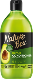 Бальзам Nature Box для відновлення волосся та проти посічених кінчиків, з маслом авокадо холодного віджиму, 385 мл