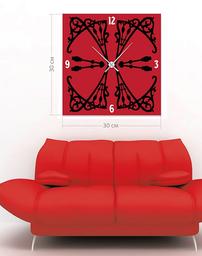 Настінний годинник Art-Life Collection, 30x30 см, червоний (1A-30-30x30_pr)