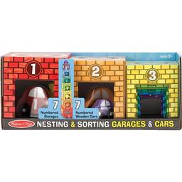 Набір блоків-кубів Melissa&Doug Автомобілі і гаражі (MD12435)
