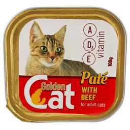 Паштет для кошек Golden Cat со вкусом говядины 100 г