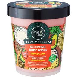Антицеллюлитный скраб для тела Organic Shop Body Desserts Tropical Mix Тропический мармелад 450 мл