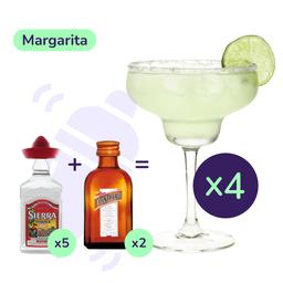 Коктейль Margarita (набор ингредиентов) х4 на основе Sierra