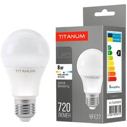 LED лампа Titanum A60 8W E27 4100K (TLA6008274)