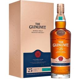 Виски The Glenlivet 25 yo Single Malt Scotch Whisky 43% 0.7 л в подарочной упаковке