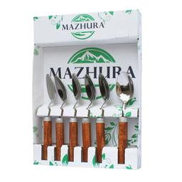 Набір чайних ложок Mazhura Wood walnut, 6 шт. (mz505660)