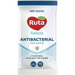 Влажные салфетки Ruta Selecta Антибактериальные, 15 шт.