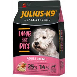Сухий корм для собак Julius-K9 HighPremium Adult, Гіпоалергенний, Ягня та рис, 3 кг
