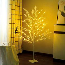 Дерево світлодіодне MBM My Home на підставці 120 см біле (DH-LAMP-02 WHITE)