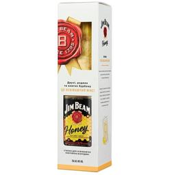 Віскі-Лікер Jim Beam Honey, 32,5%, 0,7 л + 1 склянка Хайбол