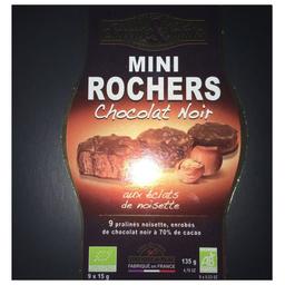 Конфеты Saveurs&Nature Mini Rochers Пралине в черном шоколаде, органические,135 г