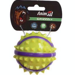Игрушка для собак AnimAll Fun AGrizZzly Мяч с шипами M желтая