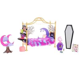 Игровой набор для спальни Monster High Жуткая комната Clawdeen Wolf, 13 предметов (HHK64)