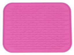 Силіконовий килимок для сушки посуду Supretto, рожевий (4874-0006)