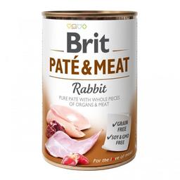Влажный корм для собак Brit Paté&Meat, с кроликом, 400 г