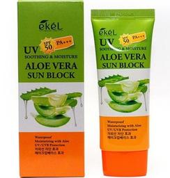 Солнцезащитный крем Ekel UV Aloe Ampule с алоэ, 70 мл