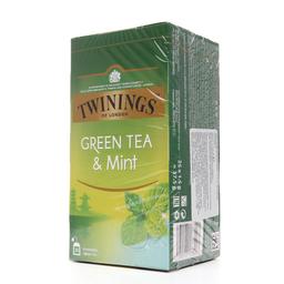 Чай зелений Twinings з м'ятою, 25 пакетиків, 37,5 г (828046)