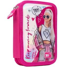 Пенал жесткий Yes HP-01 Barbie, 13х21х4 см, розовый (533103)