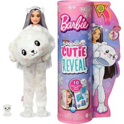 Кукла Barbie Cutie Reveal Зимний блеск в костюме медведя, 30 см (HJL64)