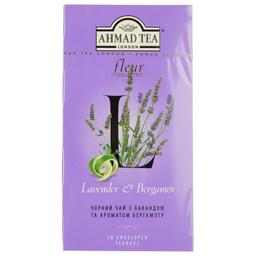 Чай черный Ahmad tea с лавандой и бергамотом, 40 г (20 шт. по 2 г) (781459)