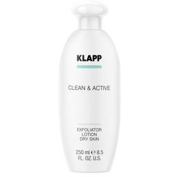 Ексфоліатор Klapp Clean & Active Exfoliator Dry Skin для сухої шкіри обличчя, 250 мл