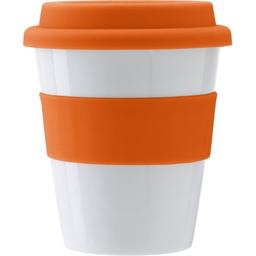 Чашка Voyager, 350 мл, білий з оранжевим (V9470-07)