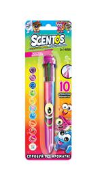 Многоцветная ароматная шариковая ручка Scentos Волшебное настроение, 10 цветов, розовый (41250)