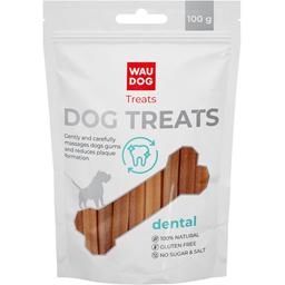 Лакомство для собак Waudog Treats Стоматологическая палочка со вкусом трески 100 г