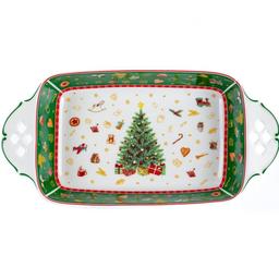 Шубниця Lefard Christmas Delight, 30,5x15,5x5,5 см, білий із зеленим (985-110)
