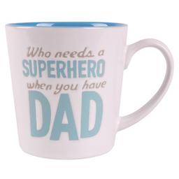 Чашка Limited Edition Super Dad, 390 мл, білий із синім (HTK-041)
