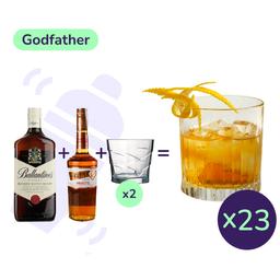 Коктейль Godfather (набор ингредиентов) х23 на основе Ballantine's